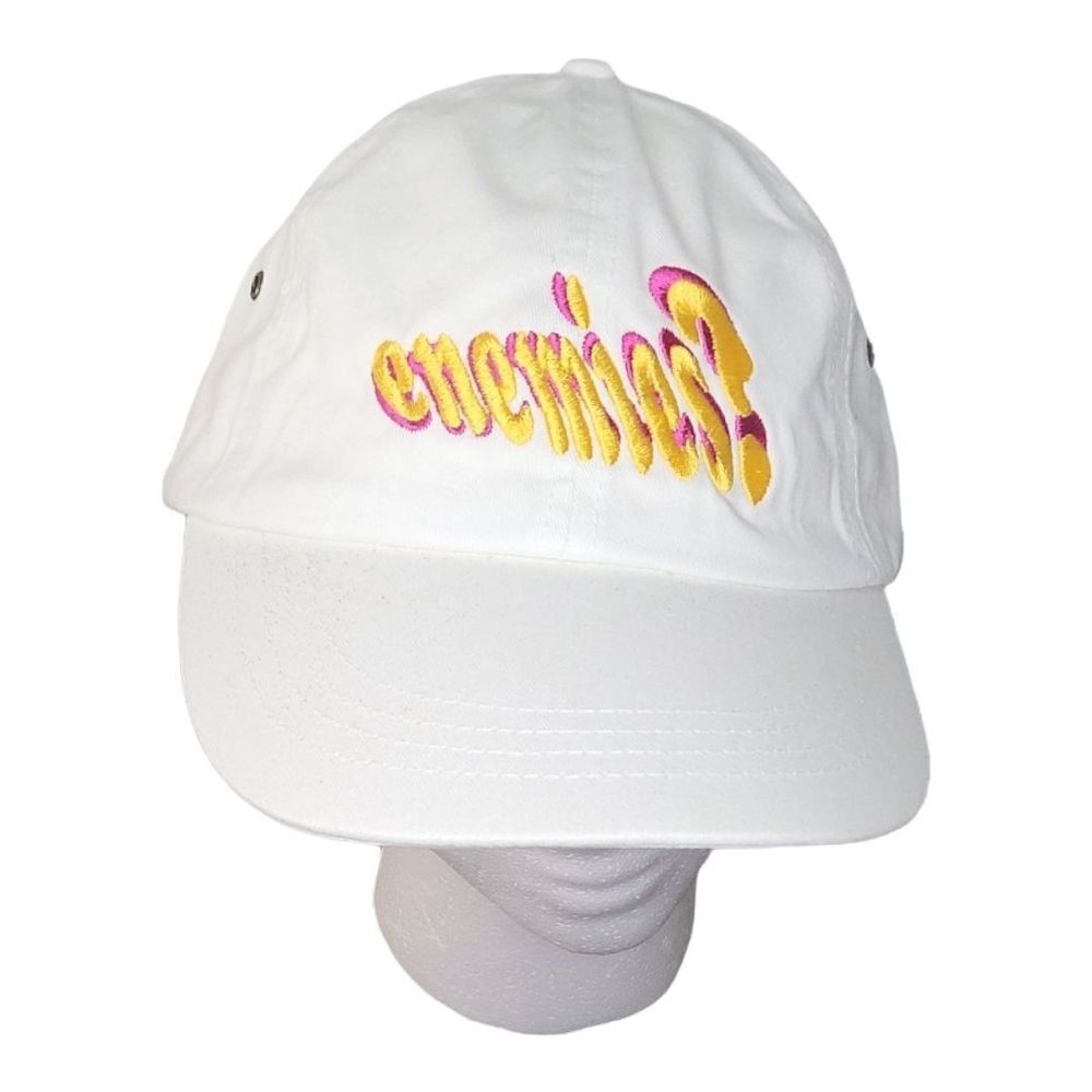 Anvil Enemies Adjustable Hat OS Big Graphic White‎ Streetwear Casual Embroidered